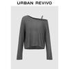 UR2026 Women's Off-Shoulder Knit Strap Top