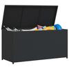 VidaXL Garten-Auflagenbox Schwarz 120x50x60 cm Poly Rattan