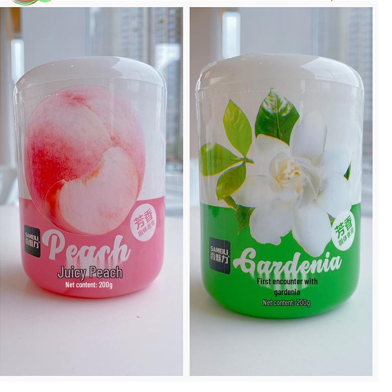 Car Air Freshener - Peach, Pineapple, Grape Scent, Long-Lasting Odor Eliminator for Toilets