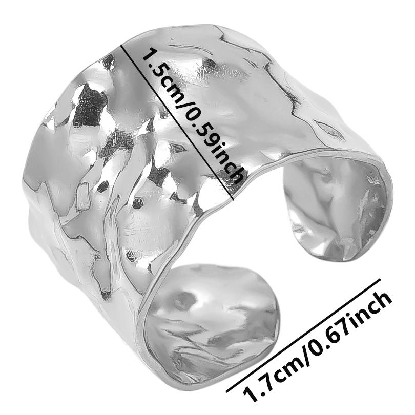 1/5pcs Silver Color Snake Beads Round Heart Stainless Steel Rings For Women Men Accessories Vintage Jewelry Finger Ring Anillos