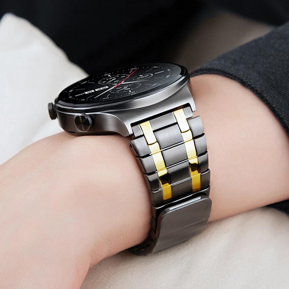 22mm Magnetic Stainless Steel Band for Huawei Watch 4 5 46mm GT4 GT5 46mm Ultimate Metal Strap for Amazfit Balance 2 Bracelet