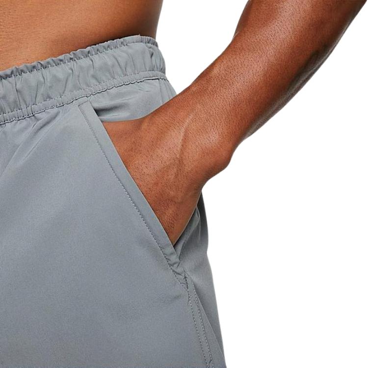 Nike Dri-Fit Unlimited Solid Color Elastic Waist Drawstring Shorts Men Bottoms Grey DV9336-084