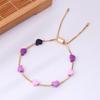 Children'S Colorful Heart Gradient Bracelet Ins Able Wrist Chain For Gilrs Party Jewelry Gift