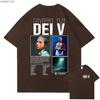 Dei V Quien Es Dei V Tour 2026 T shirt for Unisex Women Hiphop Streetwear Oversized Tops 100 Cotton TShirt EDV3