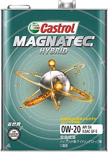 Castrol MAGNATEC HYBRID 0W-20 API SP 4L Engine Oil, Fully Synthetic, for 4-Wheel Gasoline Vehicles