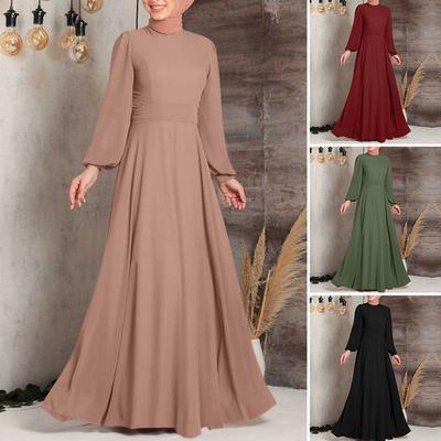Abaya – robe longue pour femmes musulmanes, imprimé Floral, Kaftan Vintage, robes Maxi islamiques