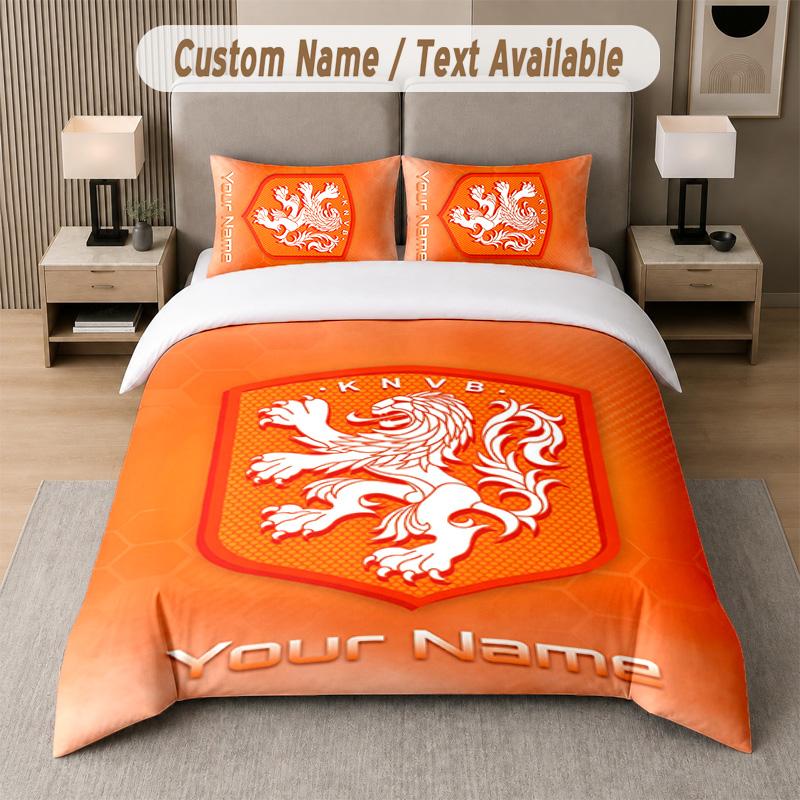Aston Villa Design Bedding Set Custom Text 1 Duvet Cover & 2 Pillow Cases