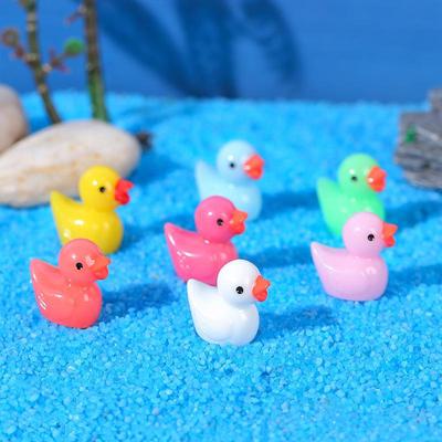 Miniature Yellow Duck Doll Accessories - Creative Micro Landscape Ornaments & Resin Pendant Crafts