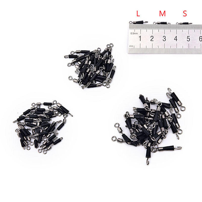 10pcs Ball Bearing Swivel Solid Rings Quick Fast Link Fishing Connector Hooks FL 10pcs Ball Bearing Swivel Solid Rings Quick Fast Link Fishing Connector Hooks FL