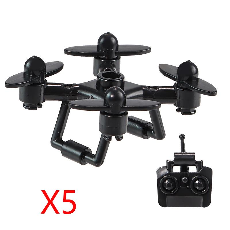 MOC Stavebnice Mini Akční Figurka Příslušenství Kuše Blackhawk Kamuflážní Štít Plamenný Meč Vrtulník DIY Kostky Hračka Dárky