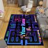 Custom 1Pc Retro Arcade Pixel Game Printed Flannel Rug Soft Non Slip Carpet for Bedroom Living Room Office Floor Home Decor Xmas Gift Q1141