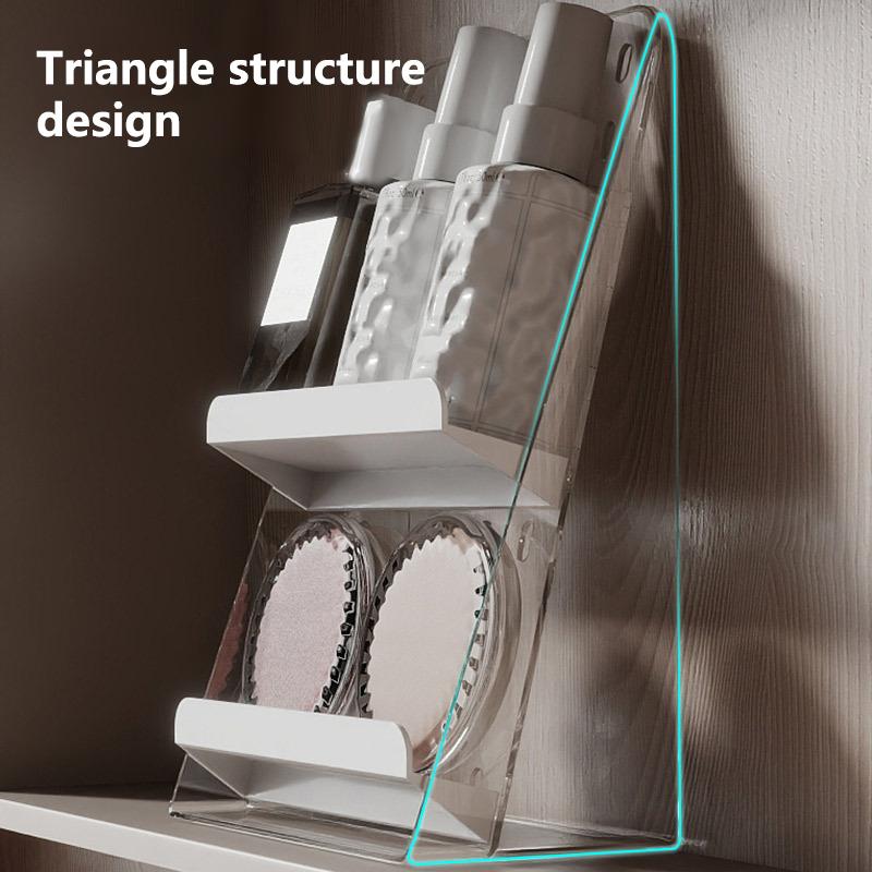 Mirror Cabinet Storage Box Storage Rack Three-Layer Cosmetics Acrylic Rack Bathroom Toilet Lipstick Dressing Table Jewelry Rack