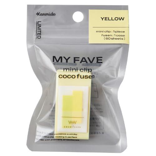 

Kanmi Do Mini Clip Sticky Notes MY FAVE [All 4 Colors] - Compact Bookmark Tabs for Office & School Use Yellow CF-8811