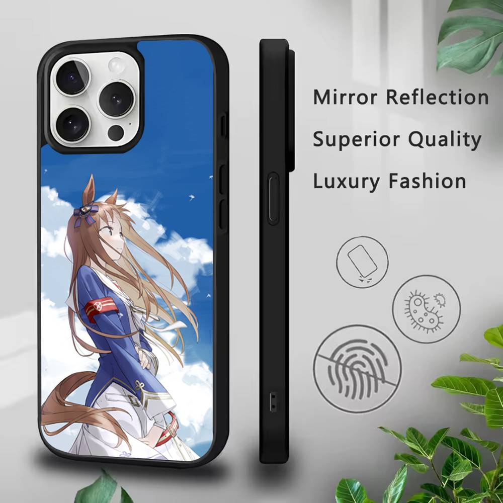 

Чехол для телефона Uma Musume Pretty Derby для iPhone 17,16,15,14,13,12,11,Pro,Max,Plus,Mini,SE4,E Магнитный Magsafe Беспроводная зарядка iPhone11promax