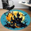 1pc Halloween Haunted Office Round Area Rug, Under Office Chairs Bedroom Living Room Home Decor, Room Deco, Available in Various Sizes