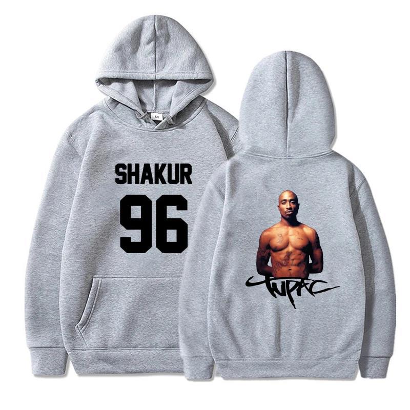 Gangsta Rap 2Pac Hoodies Sänger Grafikdruck Sweatshirts für Fans Lässige Langarm Kleidung für Männer/Frauen Sudaderas Hoody