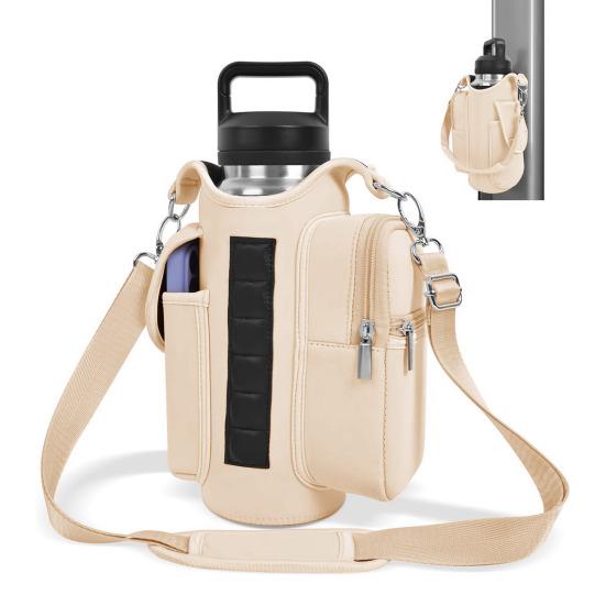 Magnetic Water Bottle Holder Crossbody Bag Waterproof Oxford Kettle Pouch for Gym Outdoor