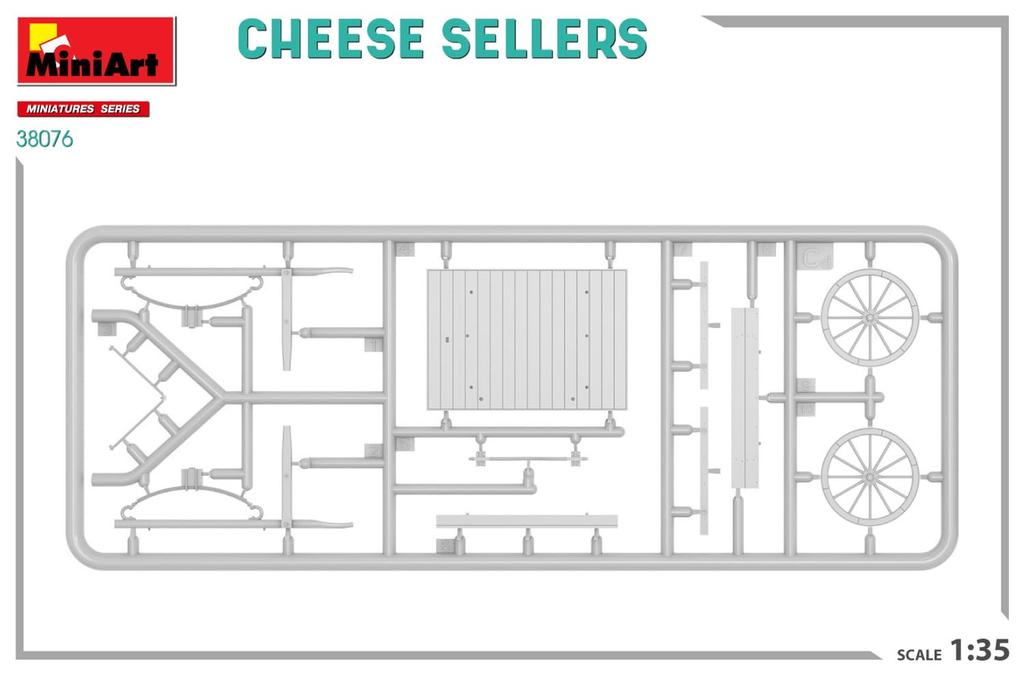 Miniart Cheese Seller Set Plastic Model MA38076 1/35