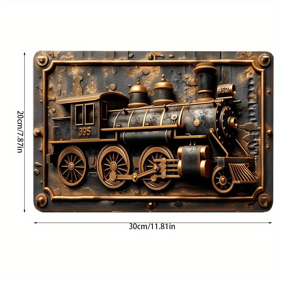

2d Плоский 30*20см, Дерев яна настінна декоративна табличка та плакетка у вінтажному стилі на тему поїздів, для дому, кухні, саду, спальні, бару. 30*20cm
