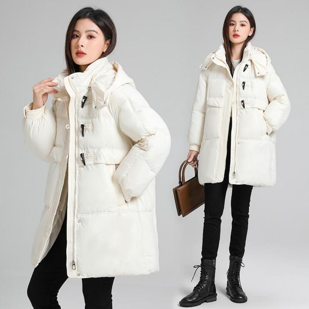 Cotton Jacket Female Winter Hooded Long Padded Warm Jacket Windproof Casual Women's Clothes Thickened Winter Women's Jacket