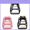Pvc Clear School Backpack With Multiple Pockets Waterproof Design For Students