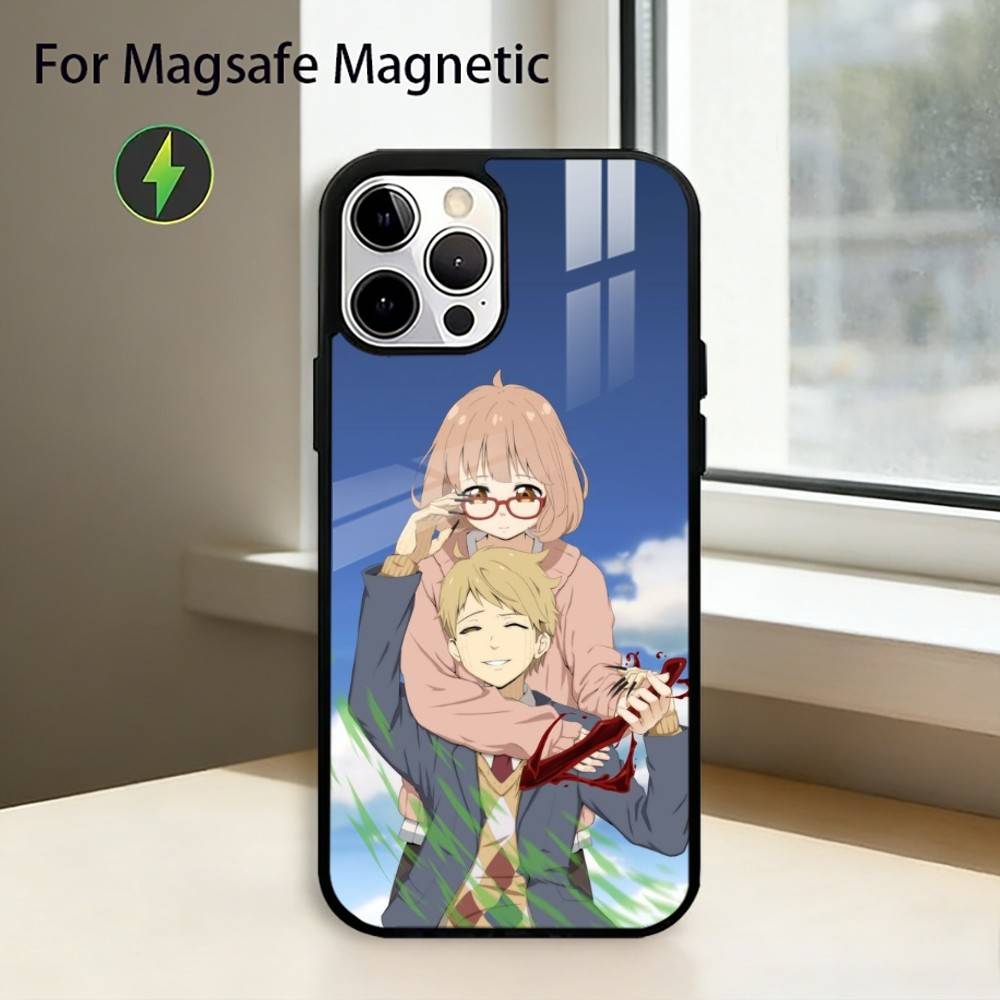 Anime Beyond the Boundary Phone Case For iPhone17,16,15,14,13,12,11 Plus,Pro Magnetic For Magsafe Wireless Charging