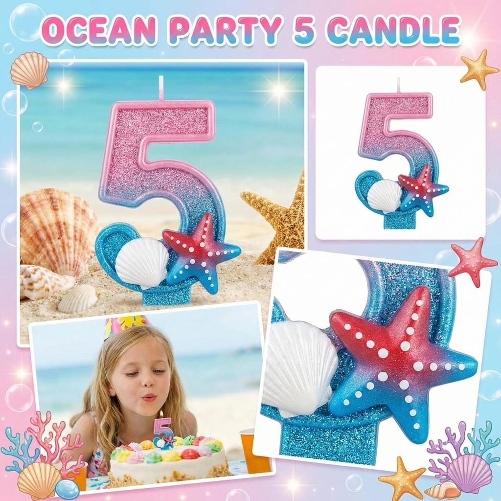 Fashion Cartoon Creative Birthday Candles Party Digital Candles