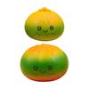 Gradient Cartoon Steamed Bun Toy Slow Rebound Stretchy Simulated Dumpling Squeeze Toy Portable Smiling Bun Hand Exercise Relaxation