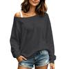 Women's Pullover Sweatshirt, Crewneck Long Sleeve Casual Color, Loose Fit