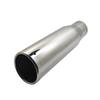 Mirror Silver Stainless Steel Car Exhaust Muffler Tailpipe, 7.6 Caliber Decor Accessory