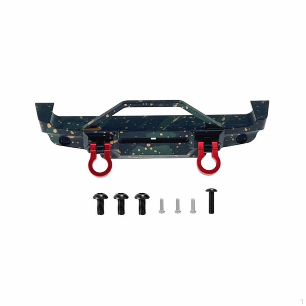 RC Bumper with Tow Rings Metal Front Reinforced Shielded