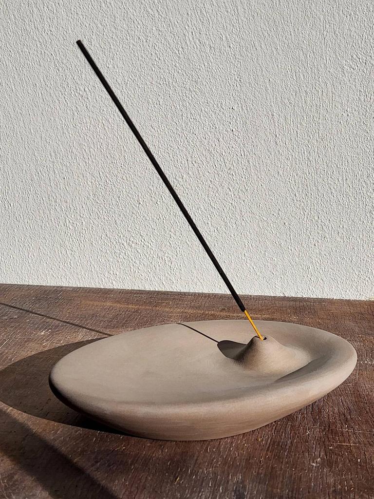 Kadzielnica Kamionkowa Ceramiczna Organiczna Nowoczesna Dekoracja Domu Modernistyczna Rzeźbiarska Podstawka/Palnik na Kadzidła w Patyczkach Minimalistyczna Zen