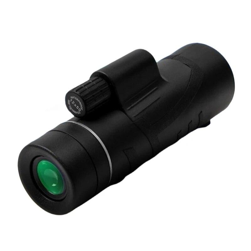 12X50 Fernglas BAK4 Prisma Optische Linse Hochleistungsjagd Vogelbeobachtung Monokulares Licht Nachtsichtteleskop