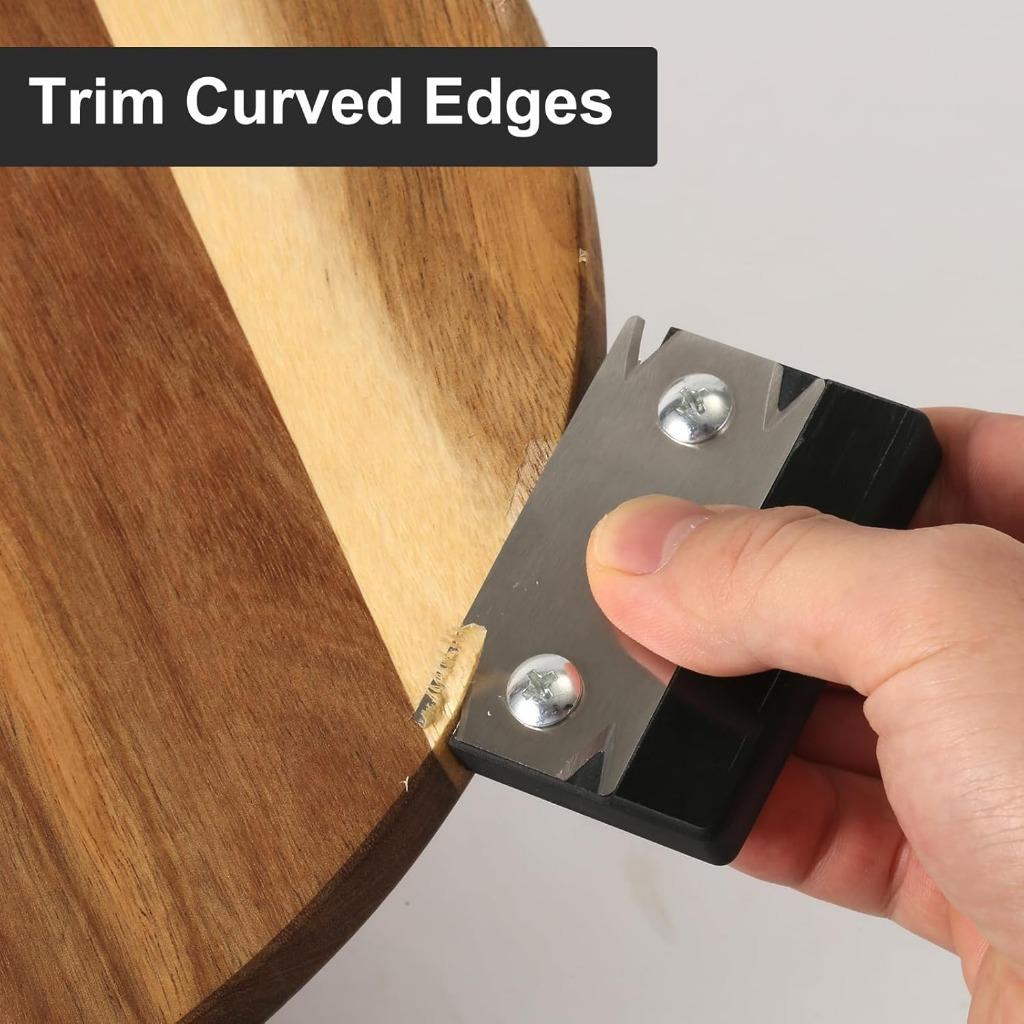 Trimmer de margine pentru prelucrarea lemnului, trimmer manual portabil, rindea antiderapantă pentru lemn, PVC, ABS, furnir, instrument de debavurare a marginilor