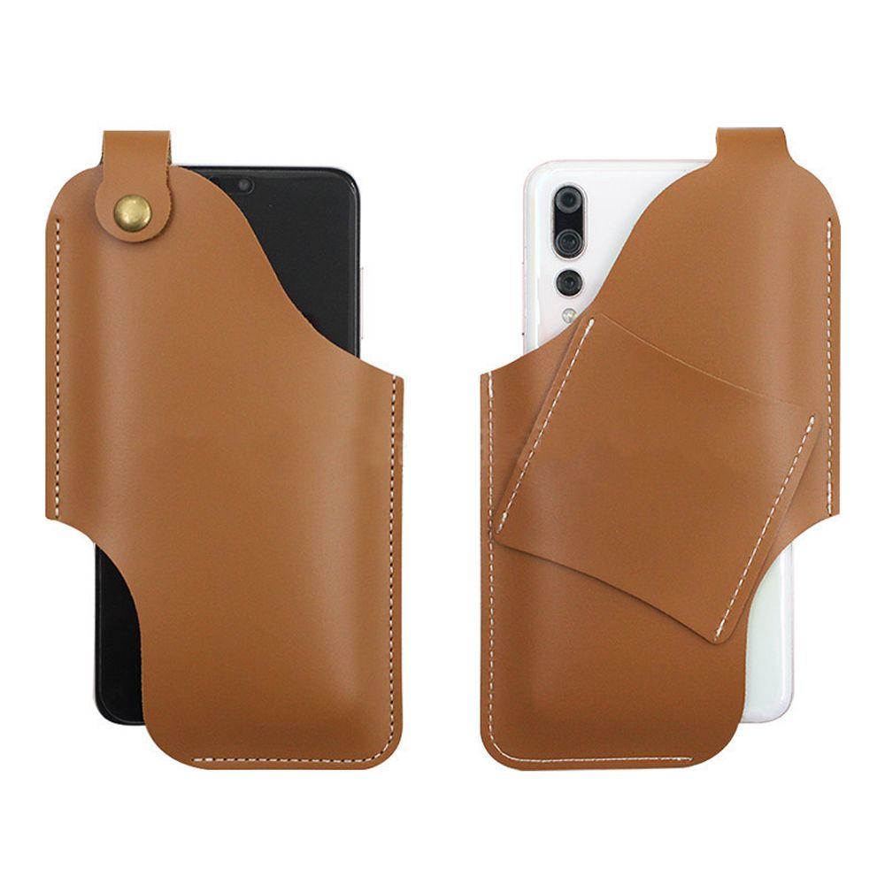 Bag PU Leather Phone Protective Sheath Phone Wallet Mobile Phone Bag Belt Waist Bag Phone Waist Bag