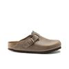 Birkenstock Boston Unisex Oiled Leather Soft Sole Slip On Clogs Brown Regular Fit 0960811
