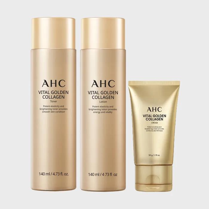 Choisissez 1 parmi AHC Vital Golden Collagen Basic 3 (Toner/Lotion/Crème)