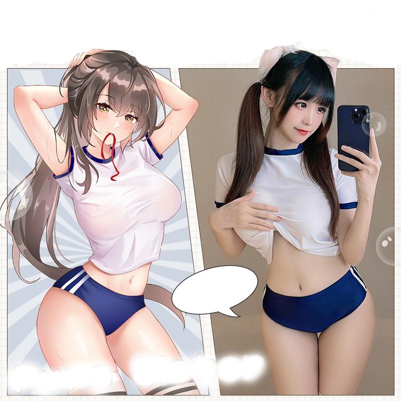 Erotic Lingerie Campus Sportswear Student Attire Tight Fitting Shorts and Seductive Uniforms Xxx Sexy Cosplay Erotic Costume 18