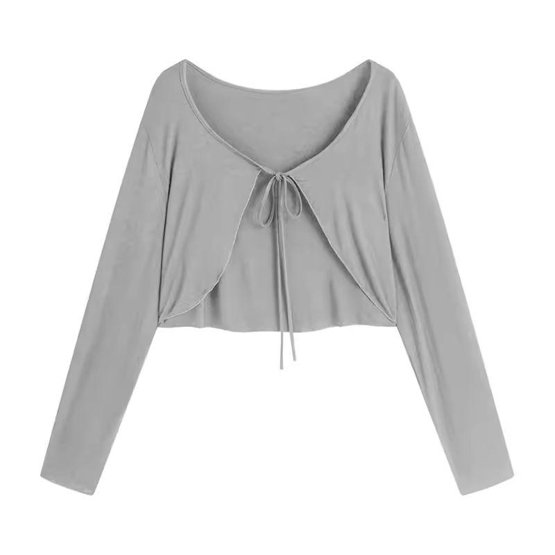 

Julu Studio Morning Germanic Slightly Oversized Girls Pure Desire to Hang Floral Slimming Slip Dress Plus Size Dress Gray Ice Silk Cardigan M(45kg-52.5kg)