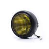 Dc12V 35W Retro Motorcycles Bikes Head Lamp Lampshade Grill Cover+Metat Bracket