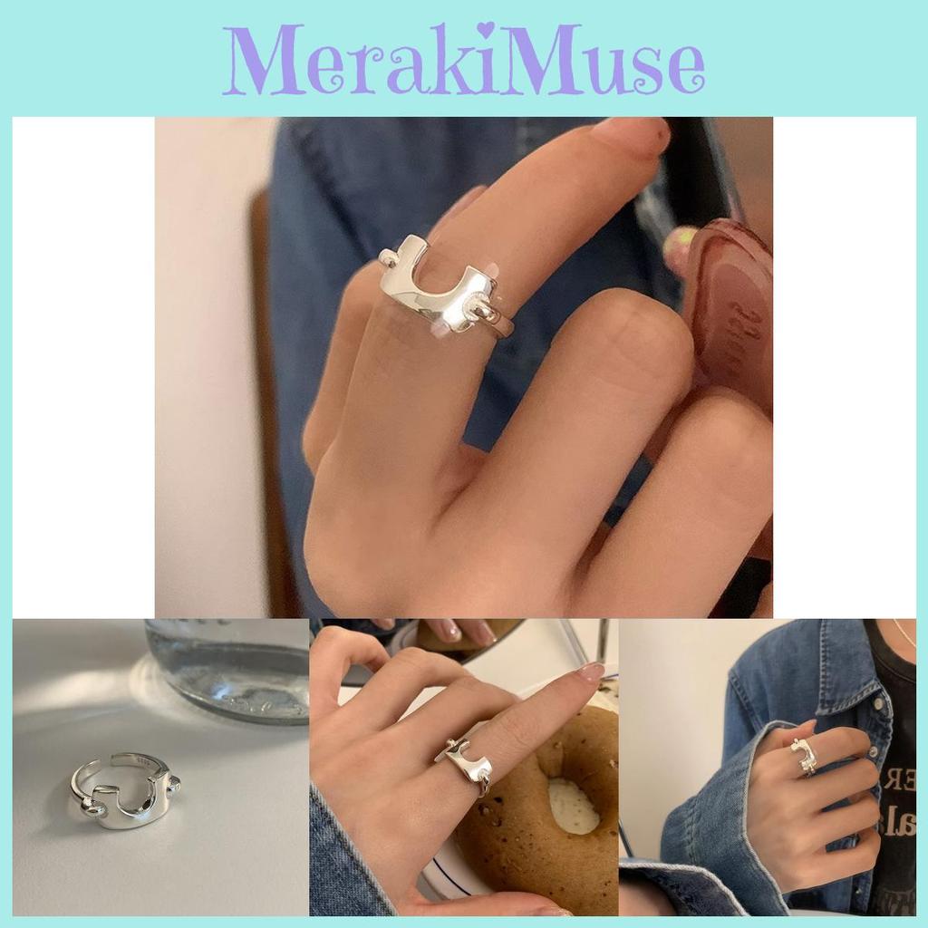 Fashionable Korean Inspired U Shaped Ring For Women Unique And Versatile Accessory