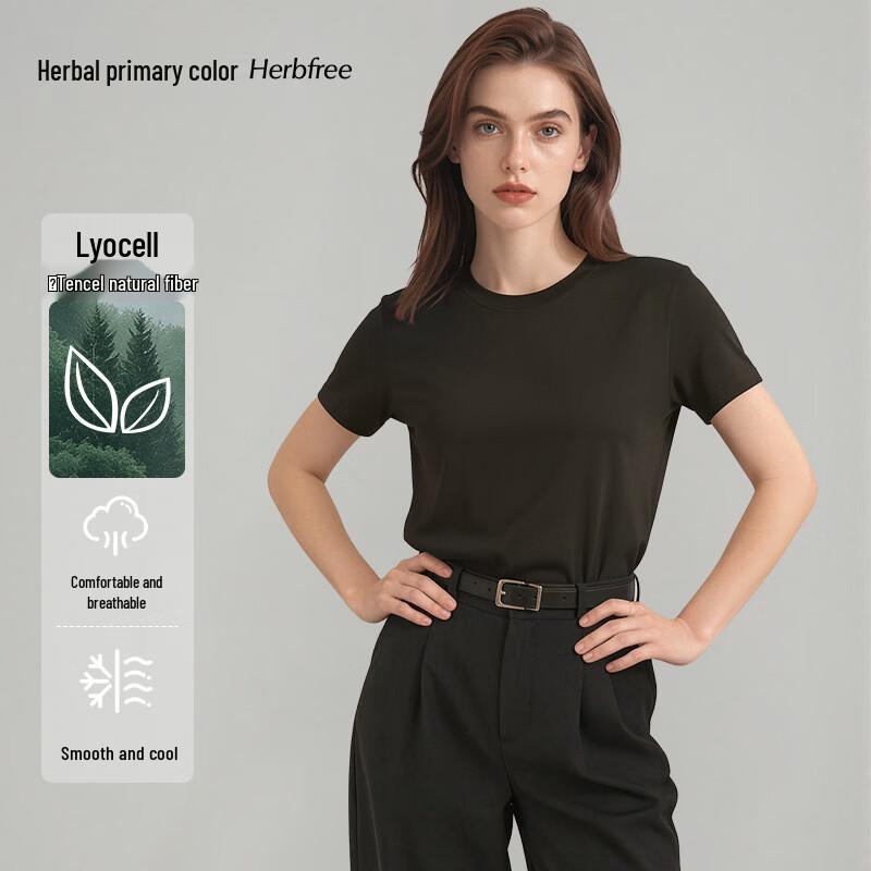 Women's Tencel Lyocell Cool-Touch Short Sleeve T-Shirt