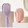 Purple Color Anti-Static Massage Comb Foldable Hair Brush Salon Hair Massage Scalp Comb