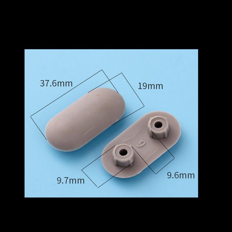 Toilet Seat Support Pads Buffer Shock-Absorbing Rubber Gaskets Plastic Silicone Plugs Round Mushroom Head Accessories for Toilet