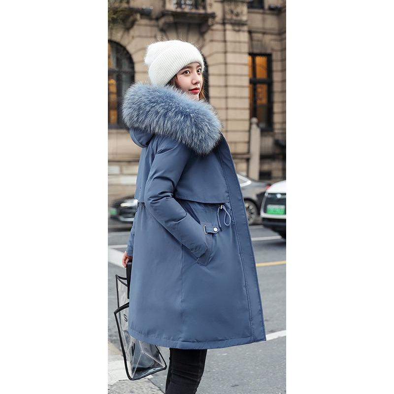 Cotton Jacket for Women Mid-length Thickened Winter Park Jacket