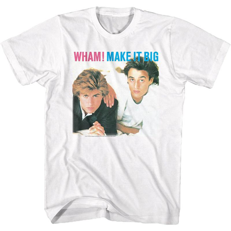 Wham Mighty Band George Michael Rock Retro Casual TShirt Mens and Womens Luxury Brand Top 2026 New Band