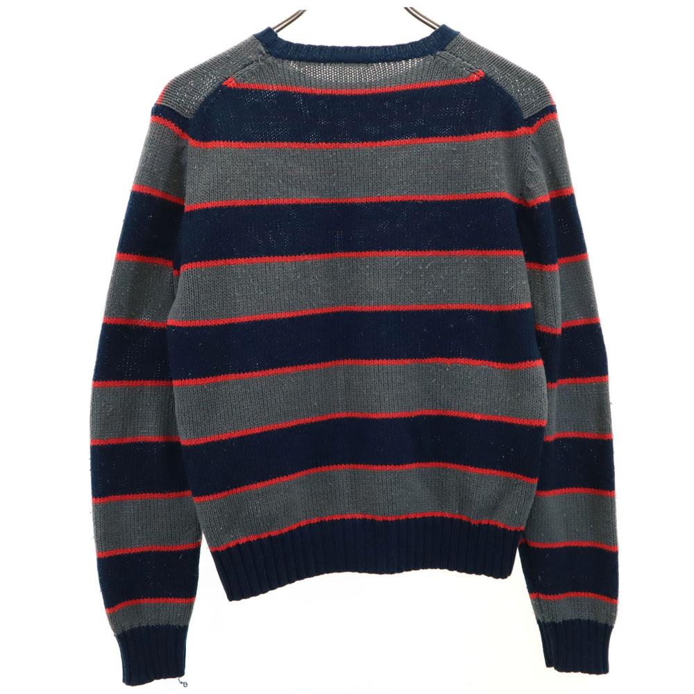 COUNTRY CRAFT 90s Acrylic Old Border Pattern Long Sleeve Sweater M Knit Men's Used