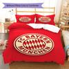 FC Bayern Munchen Pattern Bedding,Quilt Set Quilt Cover Pillowcase Home Birthday Gift(1 * duvet cover + 2 * pillowcase, without core)