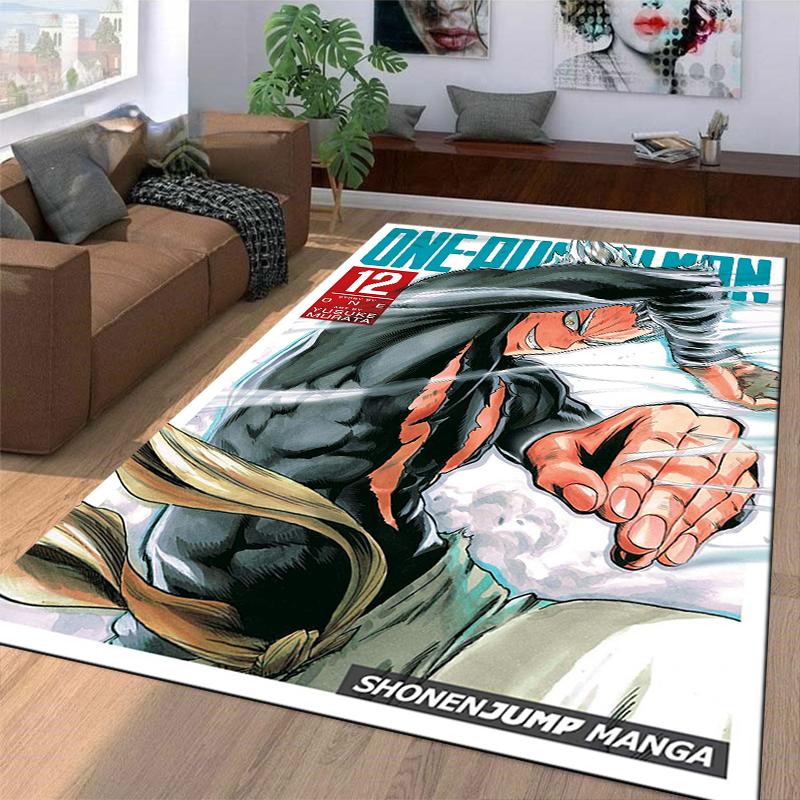 One Punch Man Manga Cover Vol 12 Garuo Villain Art sports illustrated sports art - Plush Accent Carpet statement rug for studio loft apartment