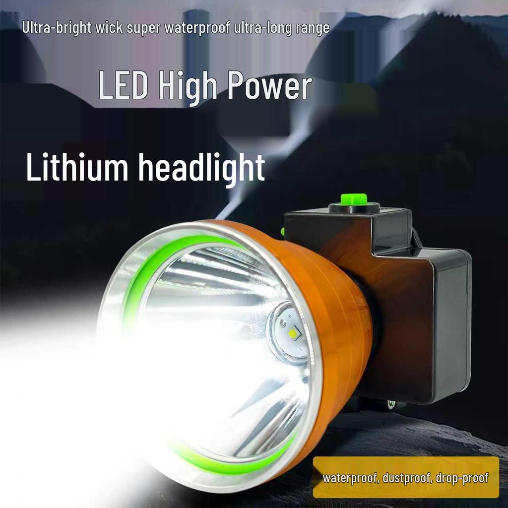 High-Intensity Rechargeable Headlamp with Long-Lasting Battery for Outdoor Activities